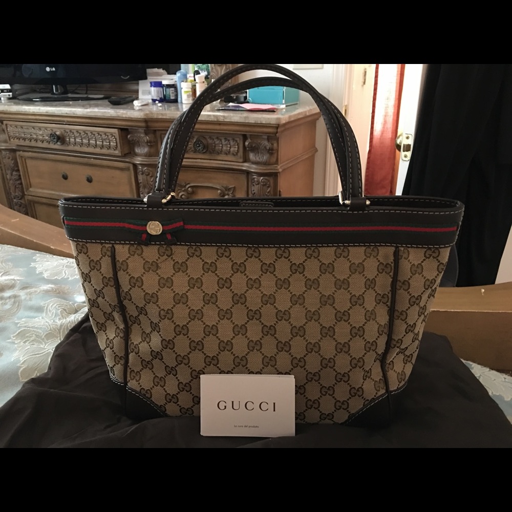 Authentic signature classic Gucci Tote