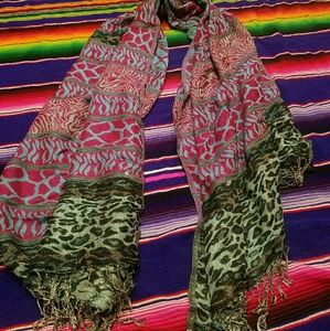 Shimmry accented scarf