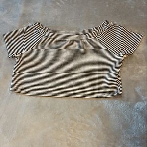 Zara Trafaluc Off Shoulder Crop