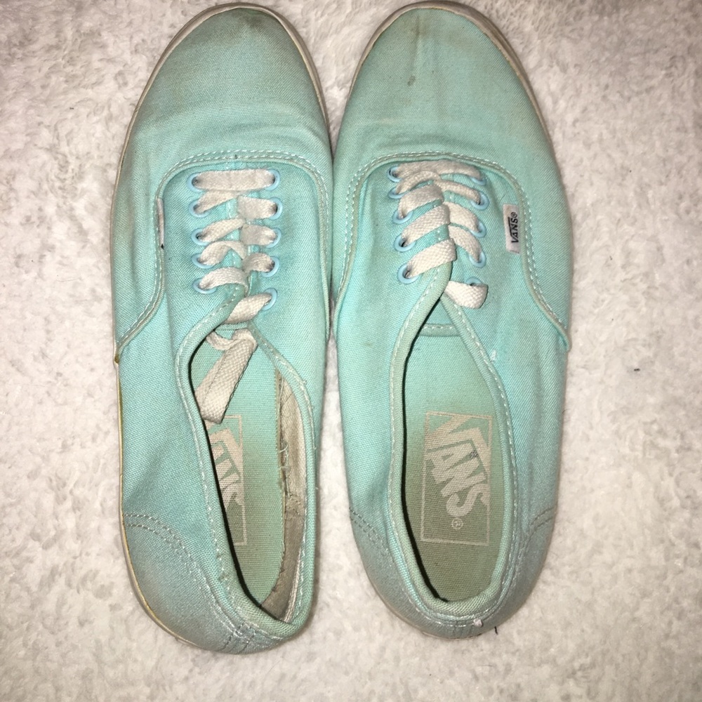 Worn light blue vans✨