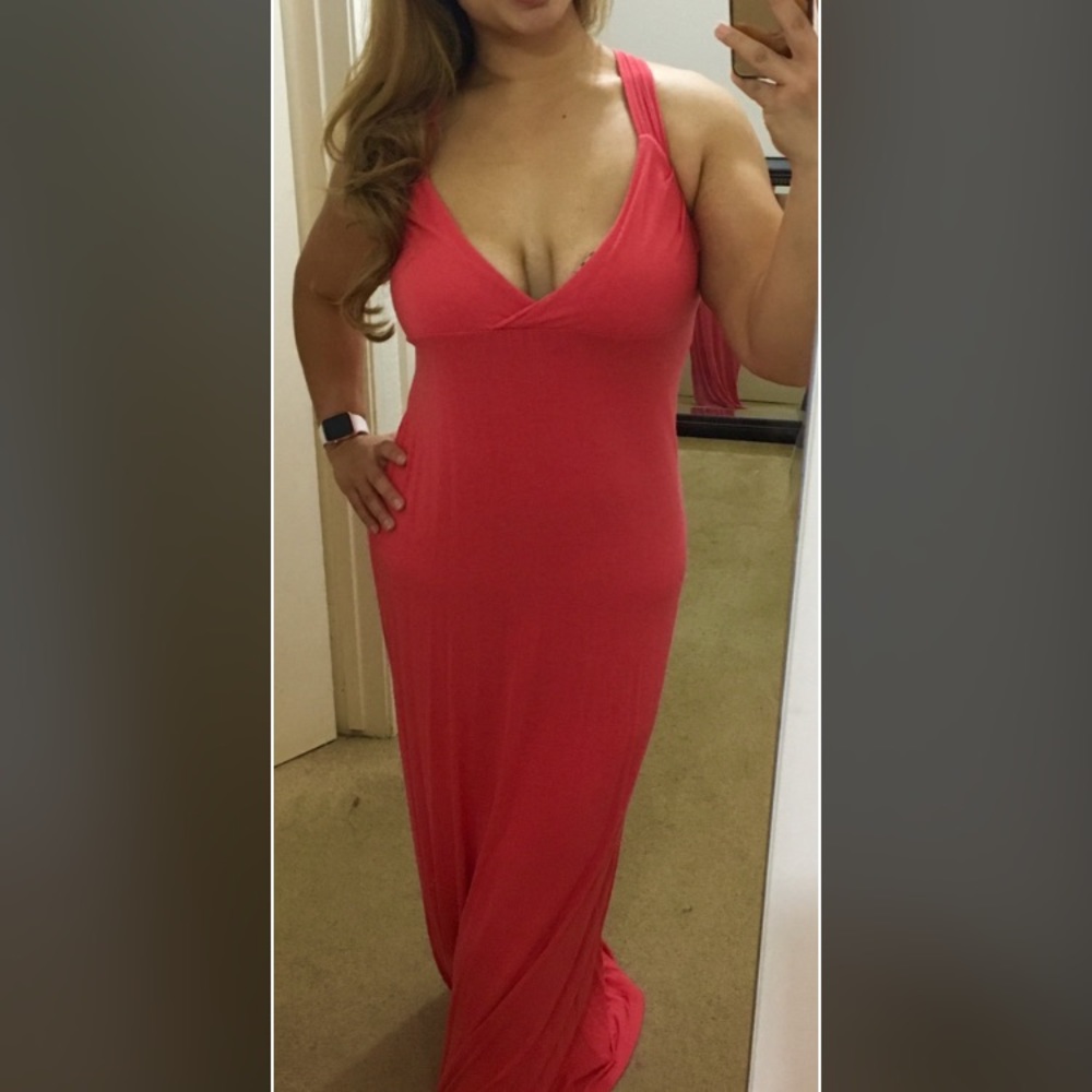 🌺 Coral spring maxi dress 🌺