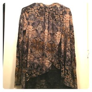 Free People brown/black top