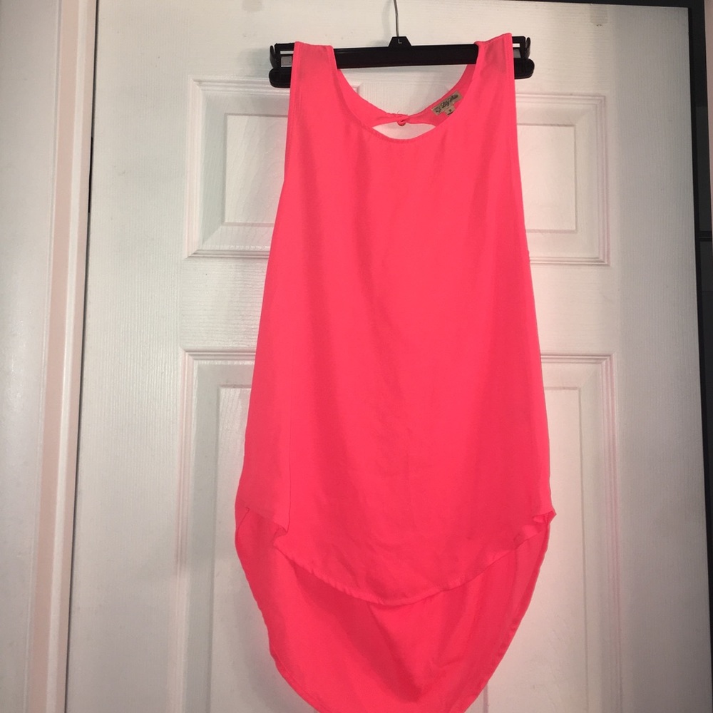 Backless Coral Blouse