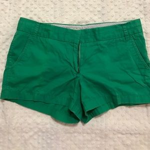 J. crew Green 3" shorts
