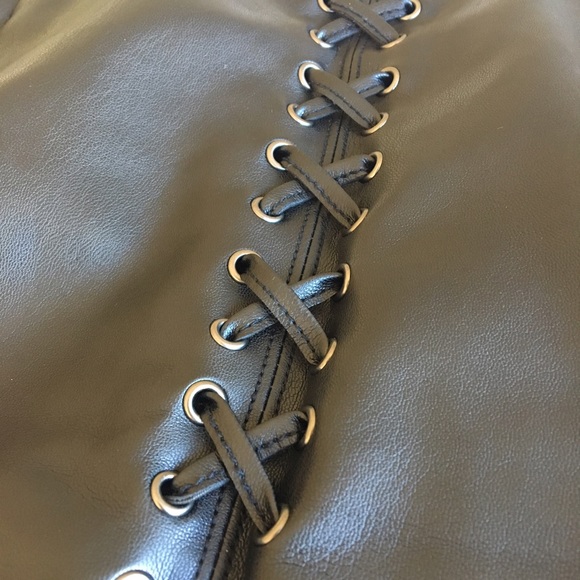 SOLD | Lace Up Miniskirt NWOT - Picture 8 of 8