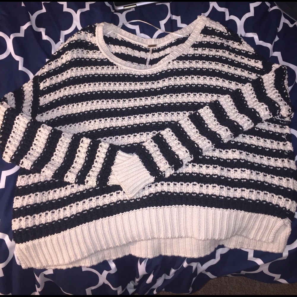 Free People chunky striped sweater