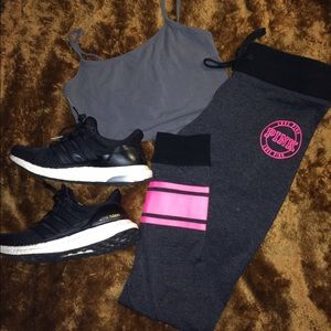Pink campus jogger