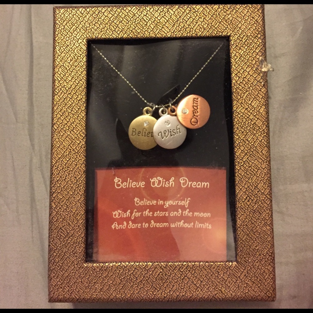 Believe, Wish, Dream necklace