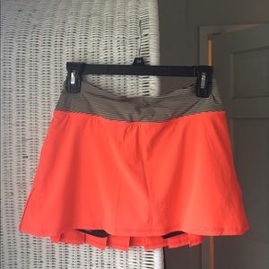 Lululemon Pacesetter Skirt Orange size 4