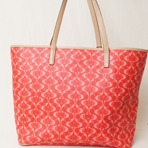 COACH DREAM C Coral TOTE - Picture 2 of 6