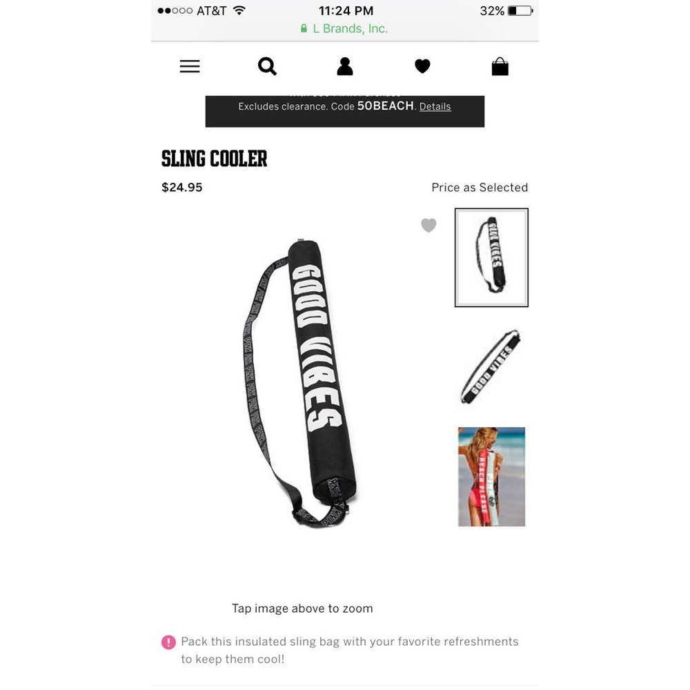 Good Vibes Sling Cooler