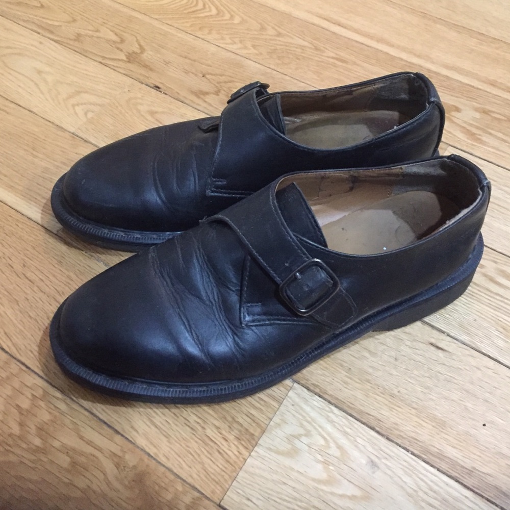 Black Dr. Martens Monk Strap