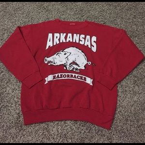 Vintage Arkansas Razorbacks Crewneck Sweatshirt
