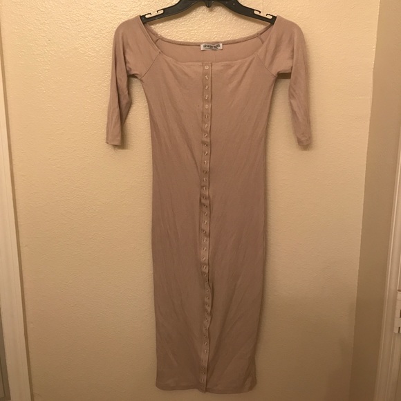 Buttoned midi dress - Picture 5 of 5