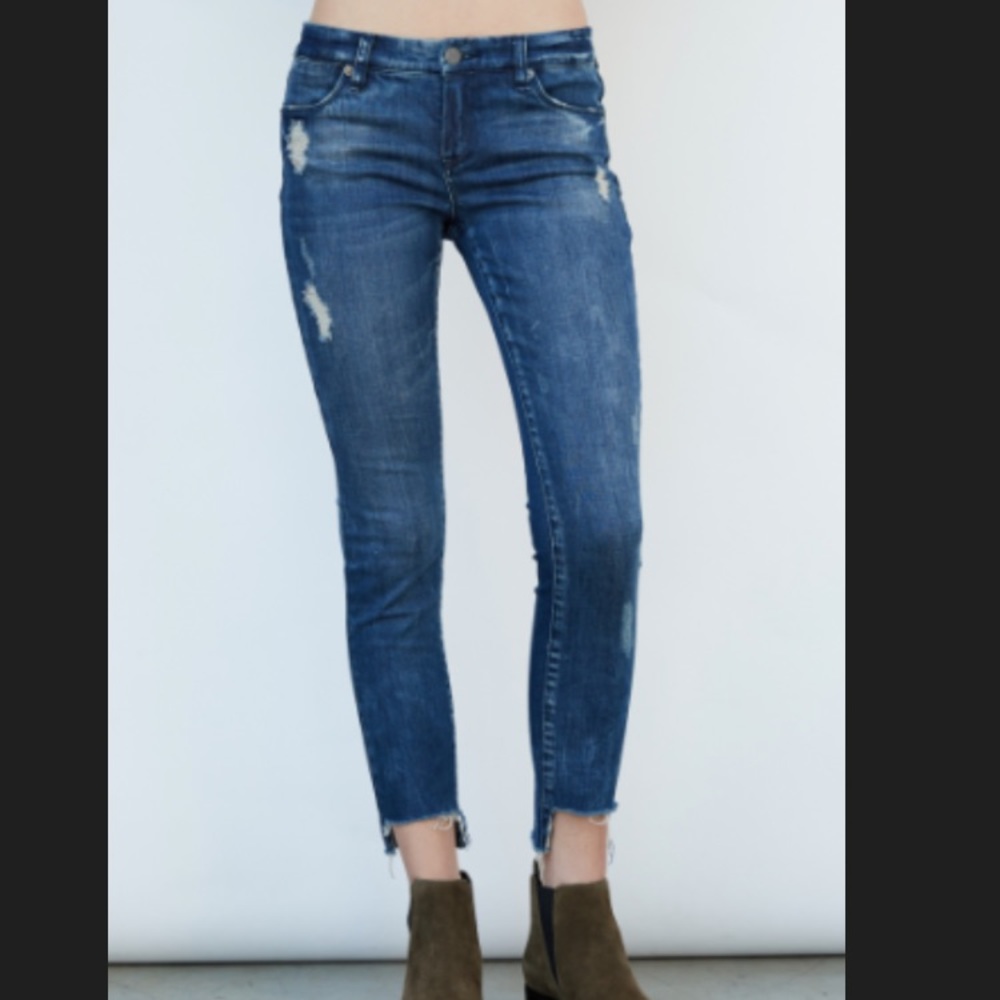 Blank NYC "Distressed Cropped Skinny" Jeans