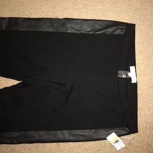 Pleather lined Vince Camuto leggings