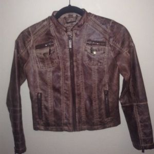 Kids leather jacket