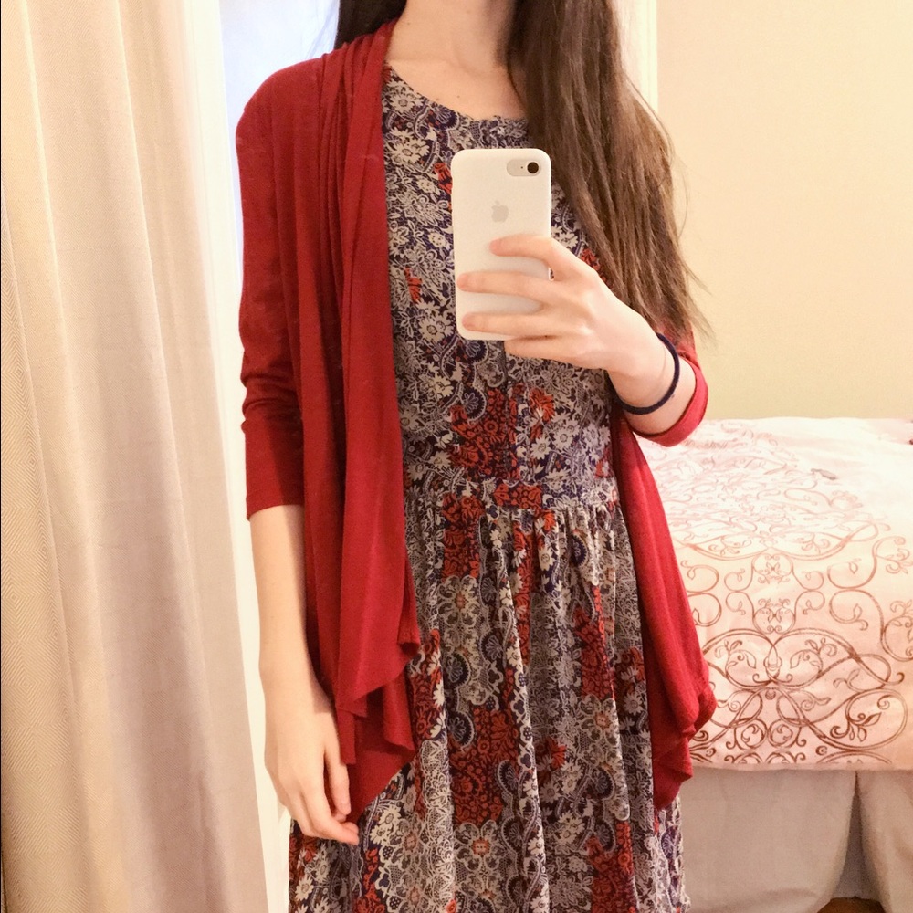 Best Society Flattering Bohemian Texture Dress