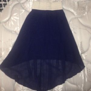 Girls high low skirt