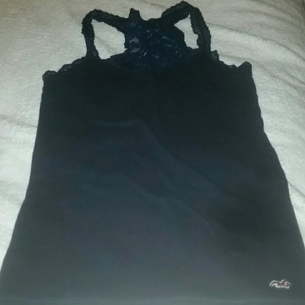 Y2K Hollister lace trimmed tank