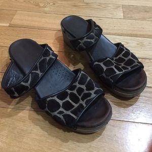 Animal Print Dansko Sandals