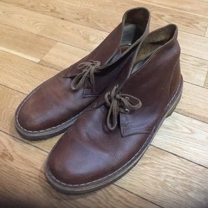 Brown Leather Clarks Desert Boots