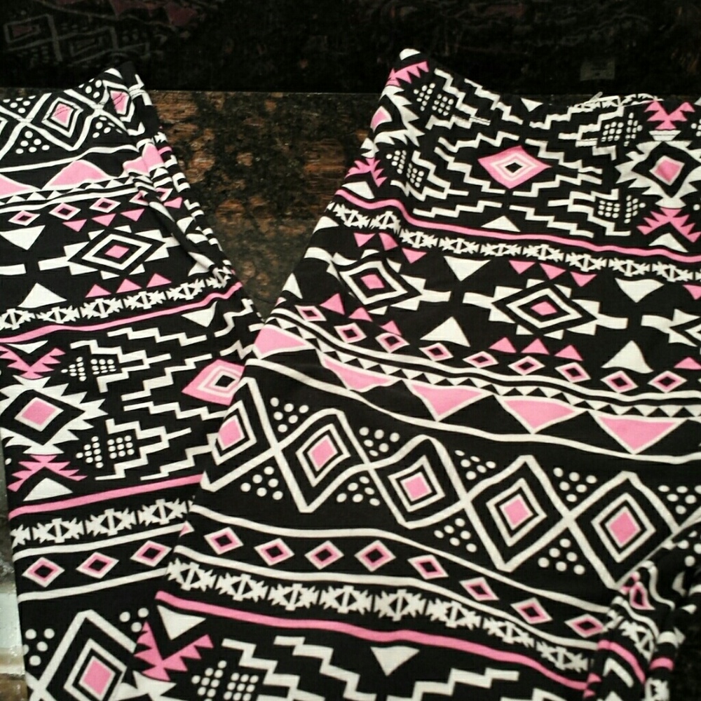 Leggings pink Atztec (Soft like LuLaRoe)
