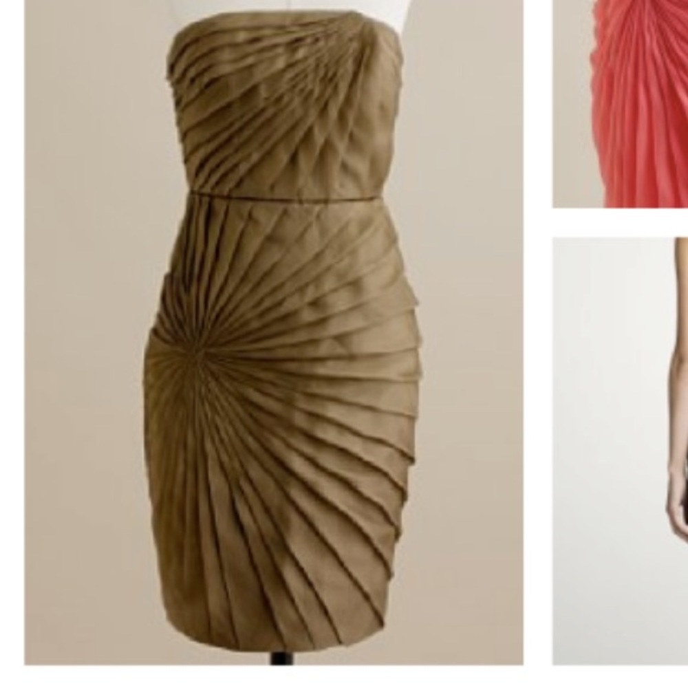 J. Crew Silk Organza Pleated Starburst Dress