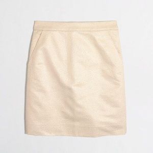 J. Crew jacquard dot pencil skirt