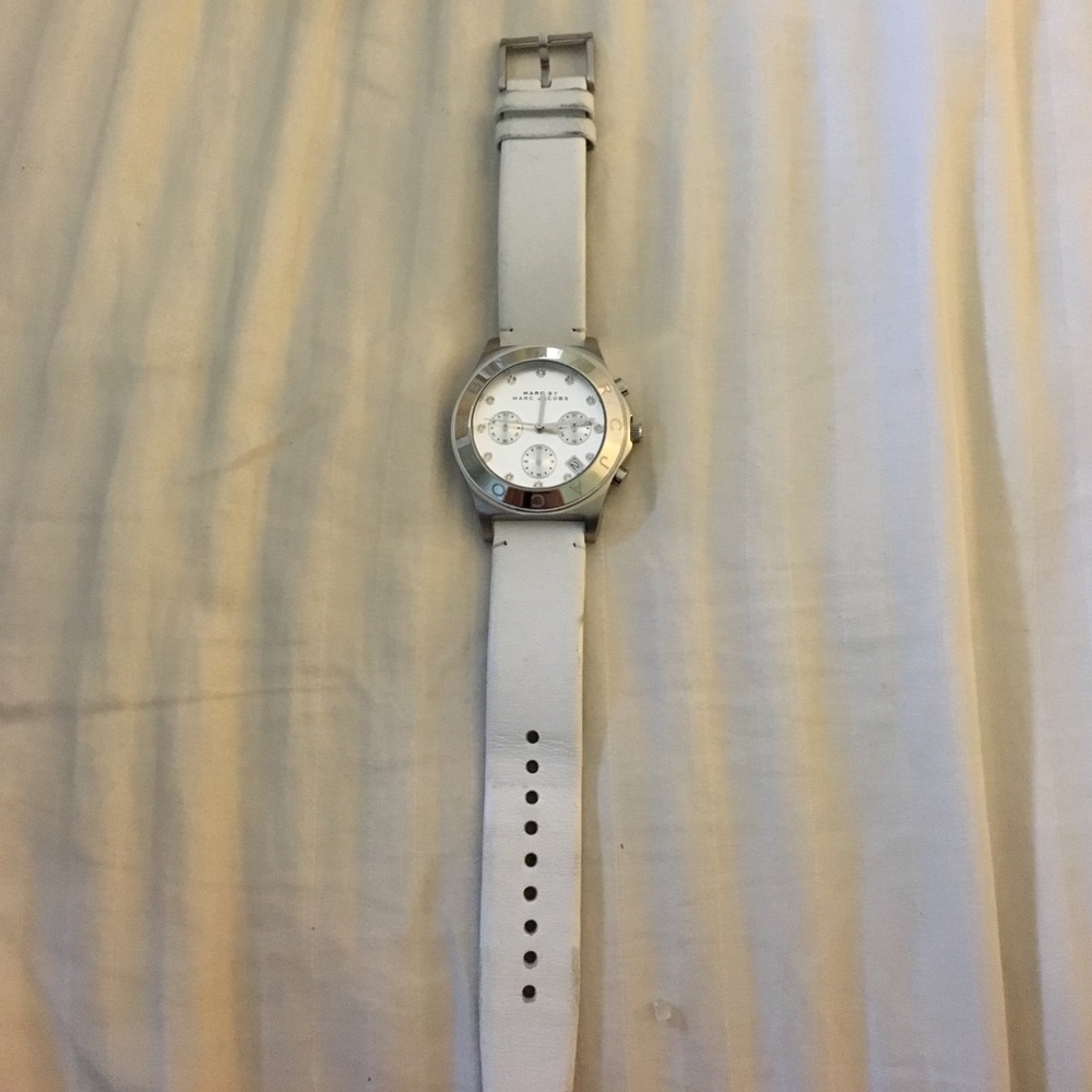 Marc Jacobs white band watch