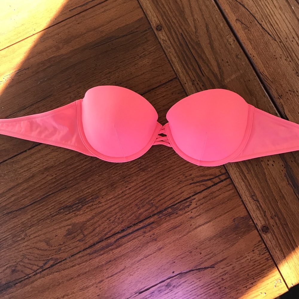 Neon Coral Victoria's Secret Bandeu Too