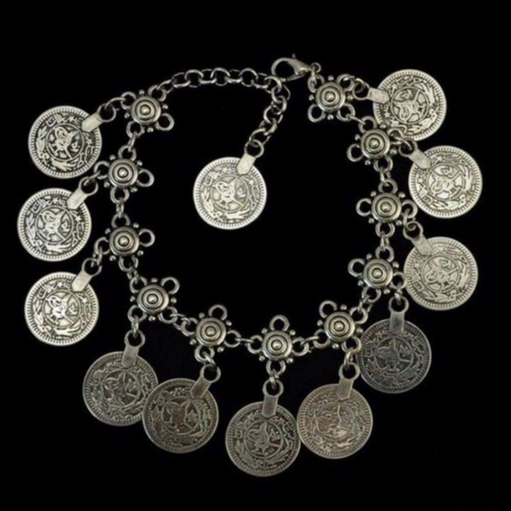 ๐ฅSALE๐ฅ๐ Antique Boho Coin Anklet Or Bracelet - Picture 6 of 6
