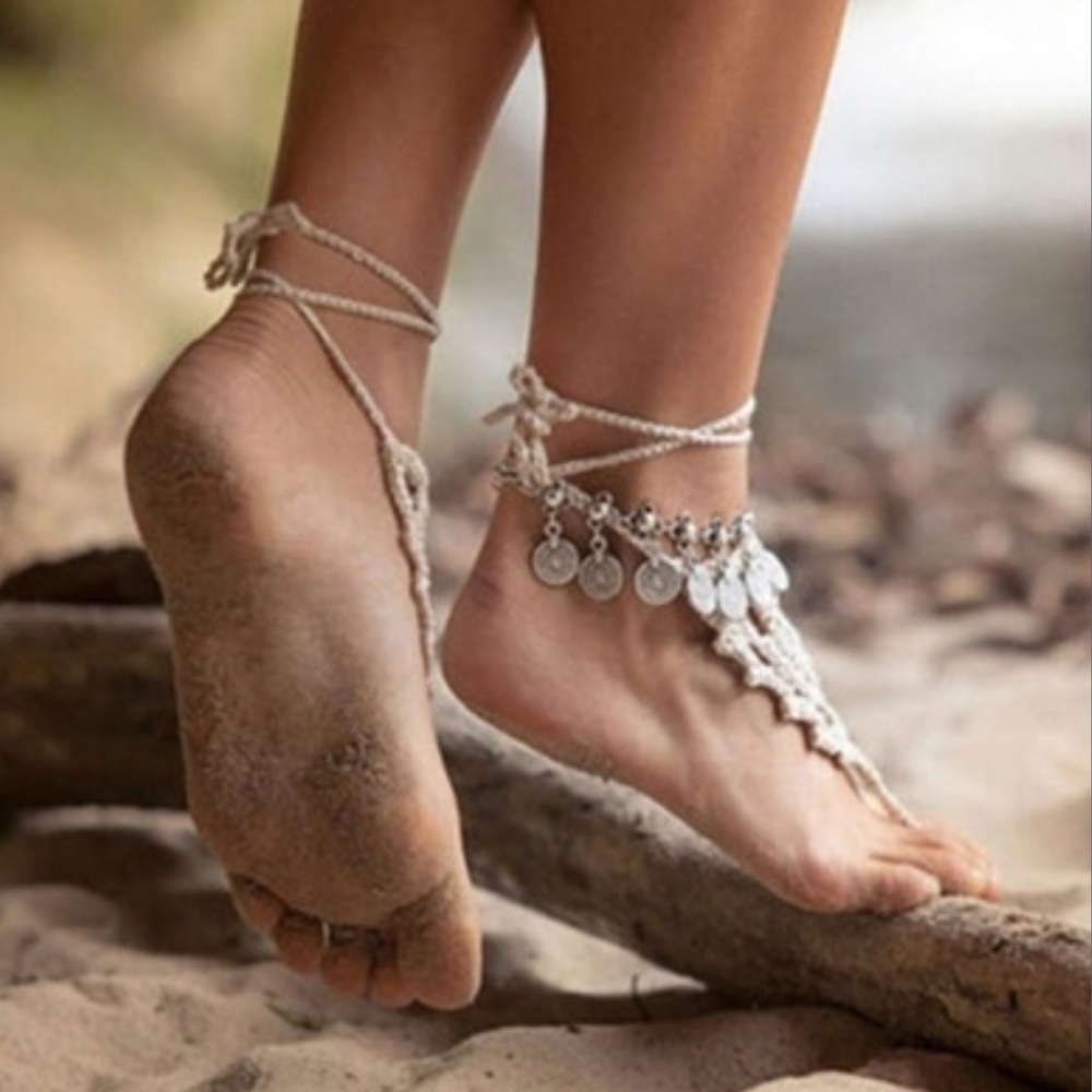 ๐ฅSALE๐ฅ๐ Antique Boho Coin Anklet Or Bracelet - Picture 3 of 6