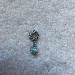 Pandora silver evil eye charm