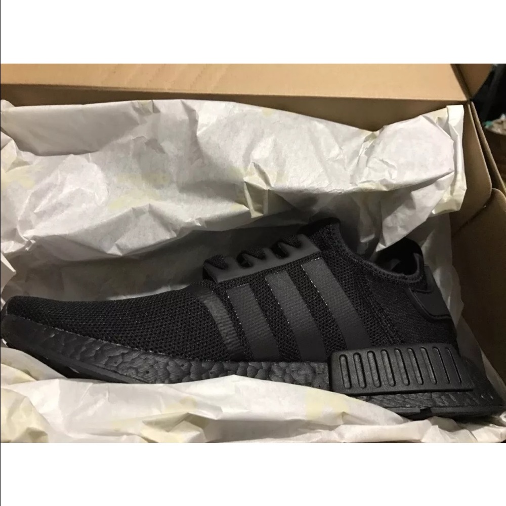 Adidas NMD triple black men size 10 NIB