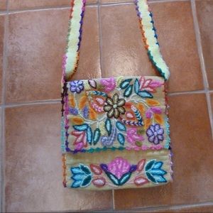 Hand made Costa Rican bohemian shoulder bag