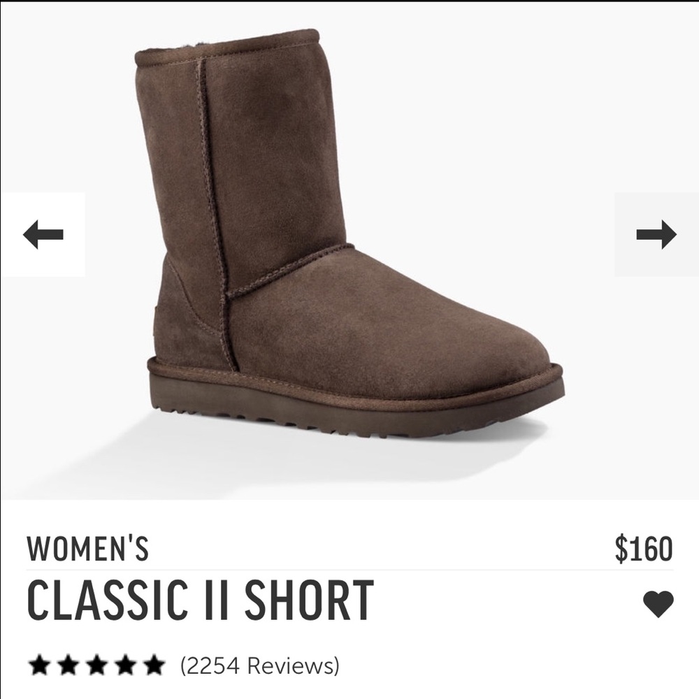 Short chocolate brown uggs