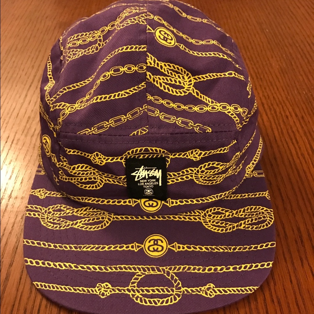 Stussy chainlink 5 panel camp cap