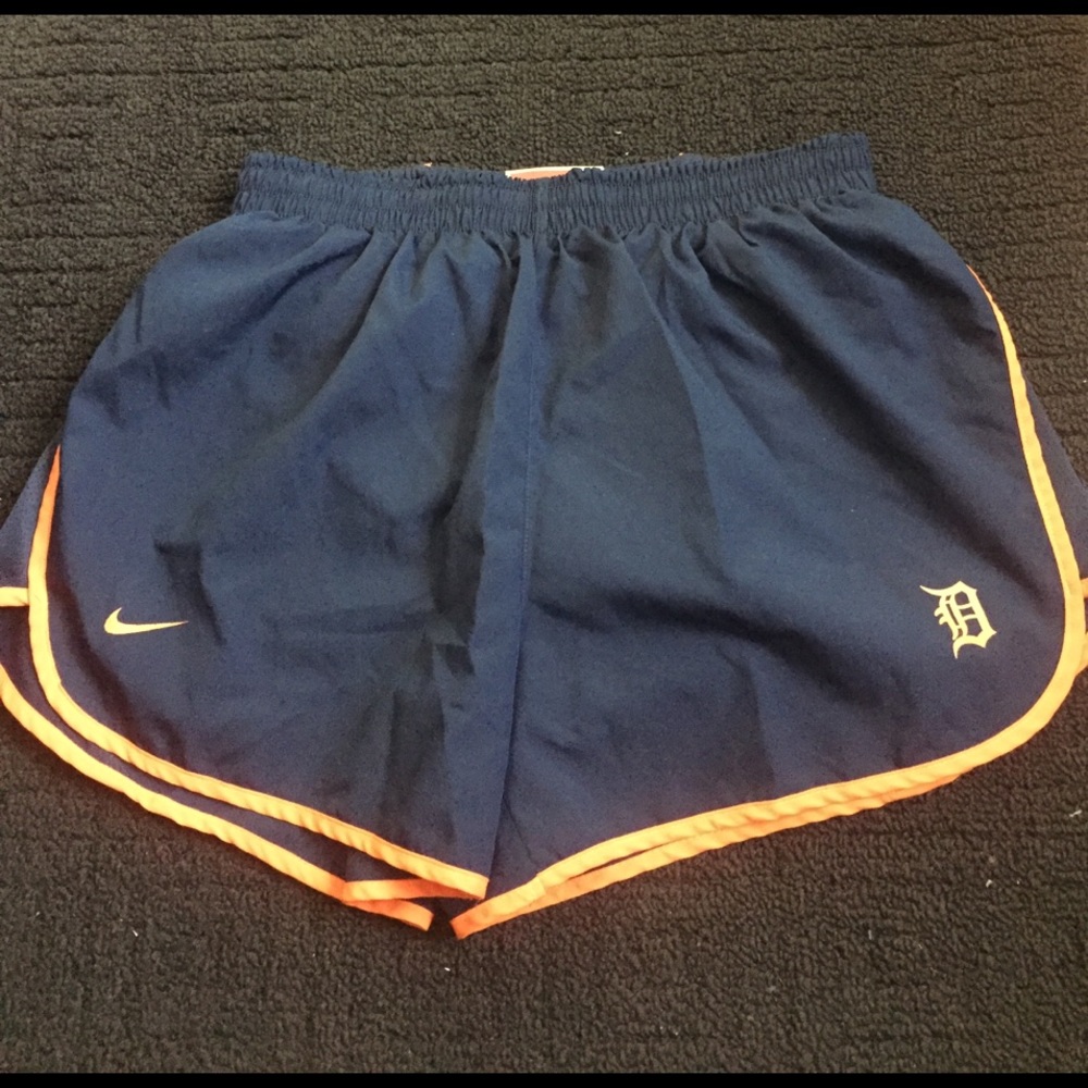 nike detroit tigers running shorts