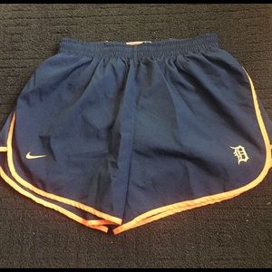 nike detroit tigers running shorts