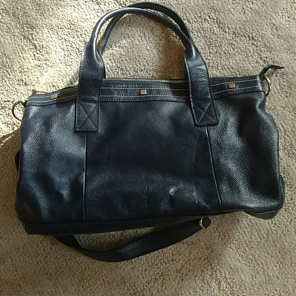 Cuore & Pelle Navy Leather purse