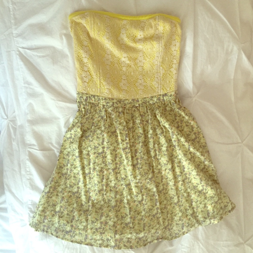 Lucca Couture Lace and Floral Mini Dress