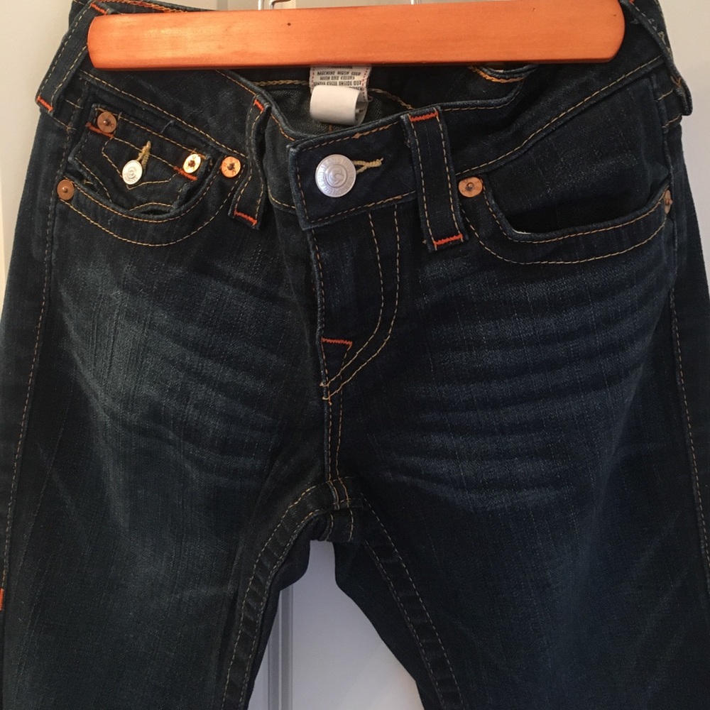 True Religion bootcut jeans.