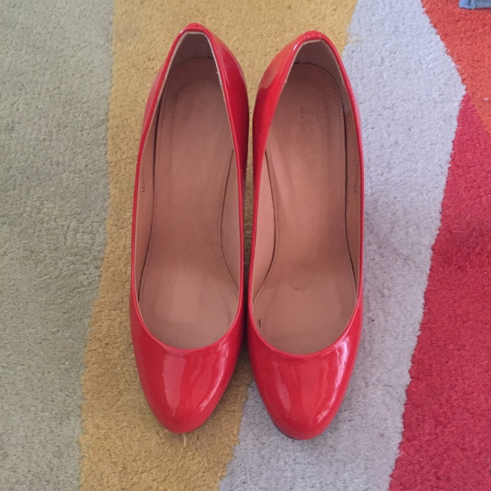 J. Crew Mona Patent Leather Heels