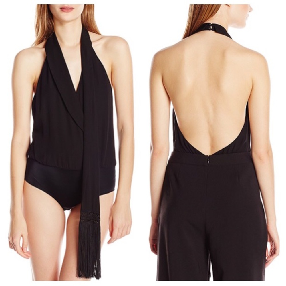 ⚡️60% OFF! Haute Hippie Silk Bodysuit w/ fringe