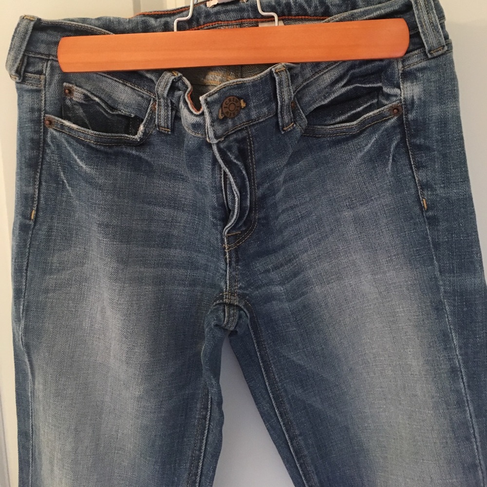 J Crew straight leg jean.