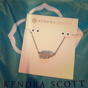 Kendra Scott white drusy Kasey arrowhead necklace