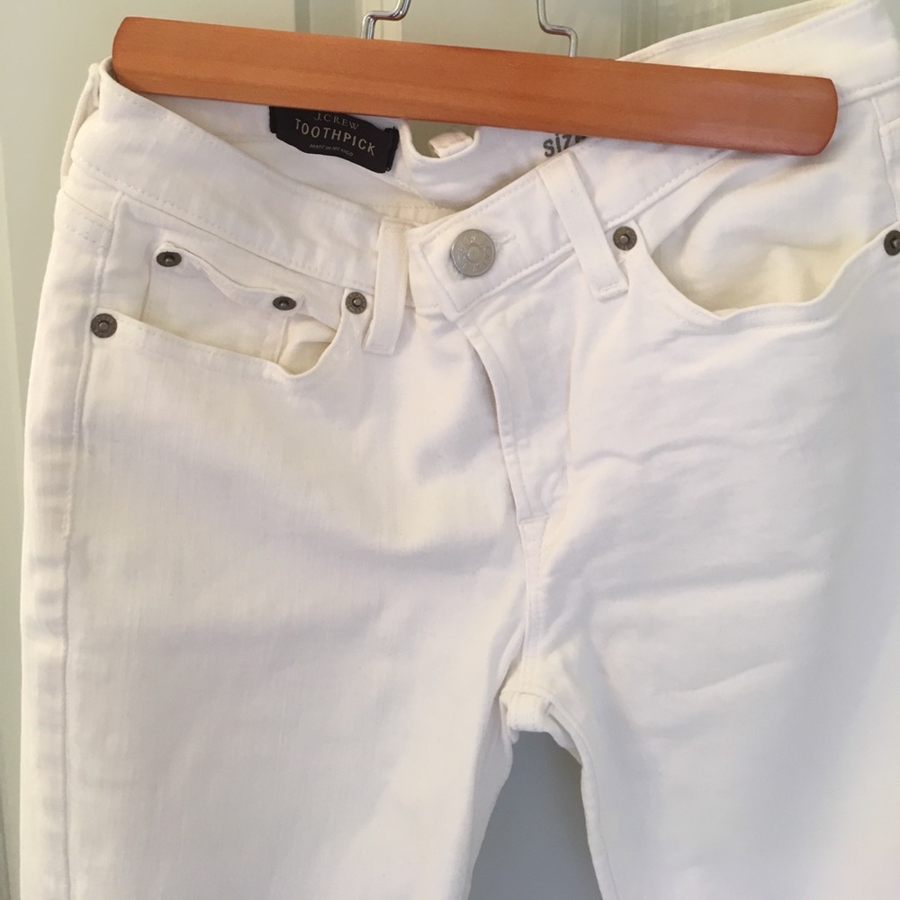 J. crew toothpick jeans.