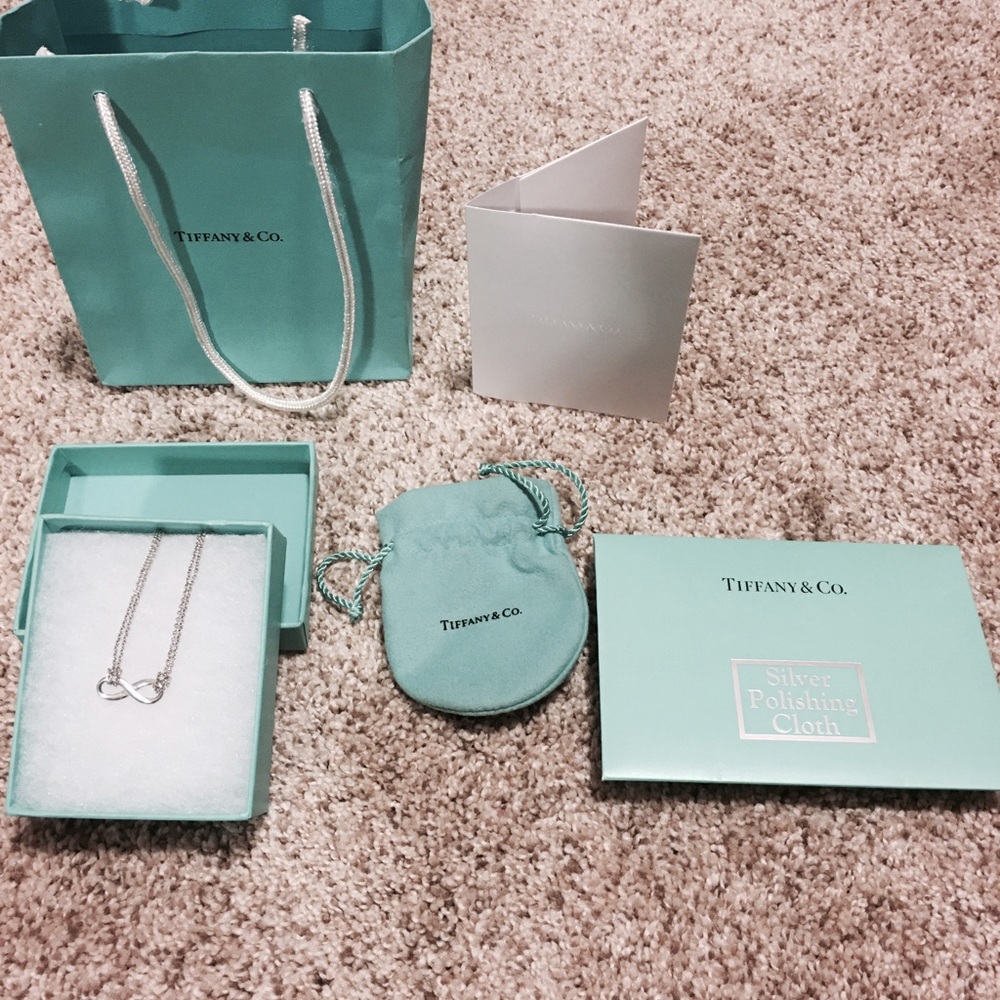 Authentic Tiffany Infinity knot necklace