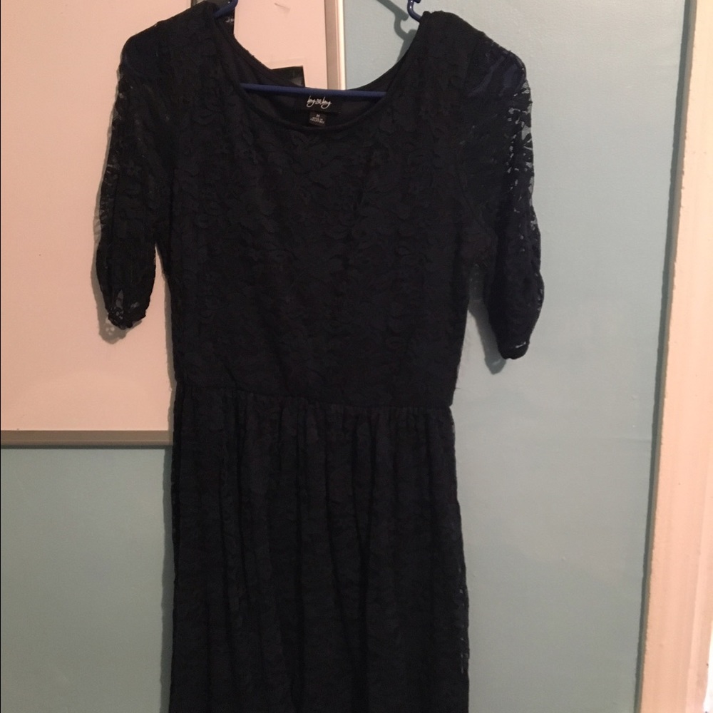 Blue lace dress